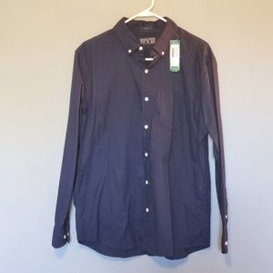 NWT navy men's button down